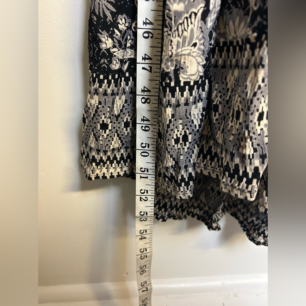 Angie Midi Dress Size L Novelty Floral Print Lightweight Open Strappy Back - Picture 6 of 13